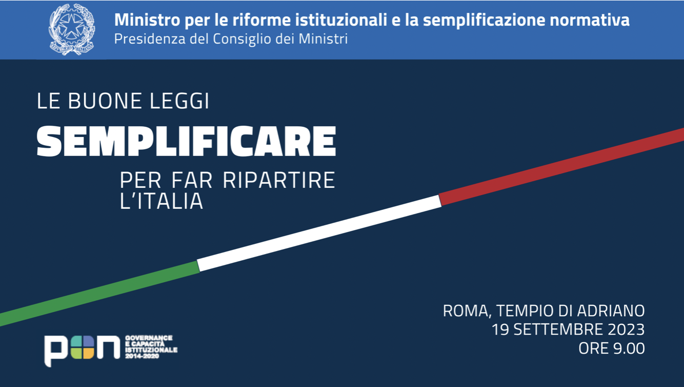 Le buone leggi. Semplificare per far ripartire l'Italia